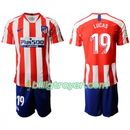 Billige Fotballdrakter Atlético Madrid LUCAS 19 Barn Hjemmedraktsett 2019/20 Kortermet